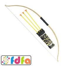 Smiffys Bow and Arrow Set Wooden Effect 73cm Long Adults Mens Fancy Dress