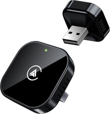2-in-1 Wireless CarPlay/Android Auto Adapter: Plug  Play, Supports 1000 Cars