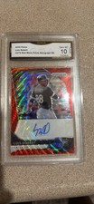 2020 Panini Prizm Luis Robert Red Wave Prizm Autograph RC 33/75 GMA 10 White Sox