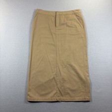 Eddie Bauer VTG Denim Maxi Skirt Size 10 Brown Western Long Y2K 90 s