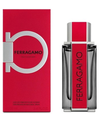 Salvatore Ferragamo Men's Red Leather EDP Spray 1.7 oz / 50 ml NIB