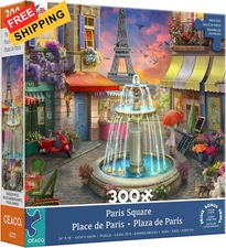 Ceaco - Large Piece Jigsaw Puzzle - Paris Square - Relaxing and Fun Activity... 
