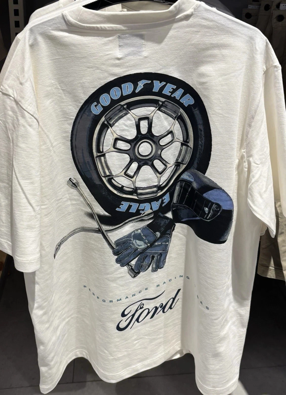 Ford X Goodyear Eagle T-Shirt Men 100% cotton PRIMARK UK XS-2XL new tag license