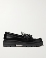 Celine Mocassins Chunky à Frange Zèbre Noir 38AW 32340321