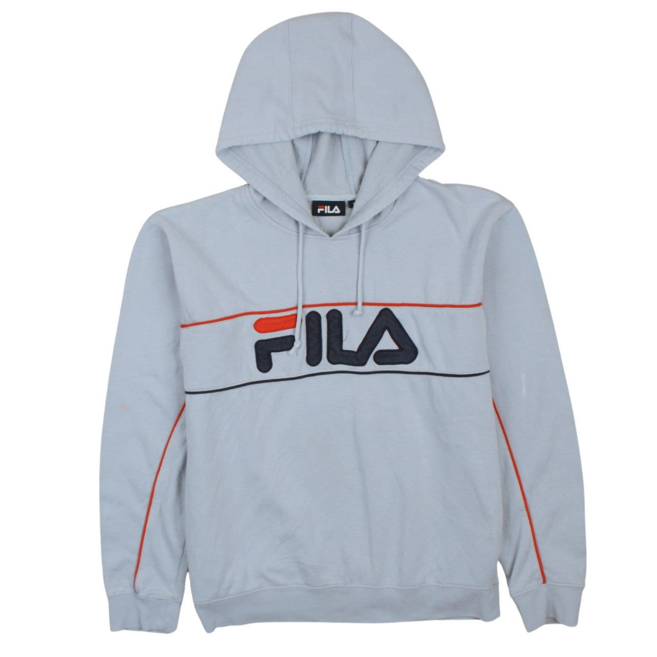 Felpa con cappuccio vintage FILA BLU UOMO L