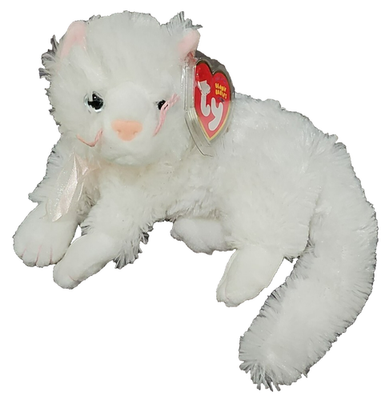 Ty Beanie Baby ❤️ BIANCA ❤️ White Cat (7 Inch) NEW MWMTs