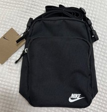 NIKE Unisex Heritage Small Bags Running Black Cross Casual Body-Bag DB0456-010