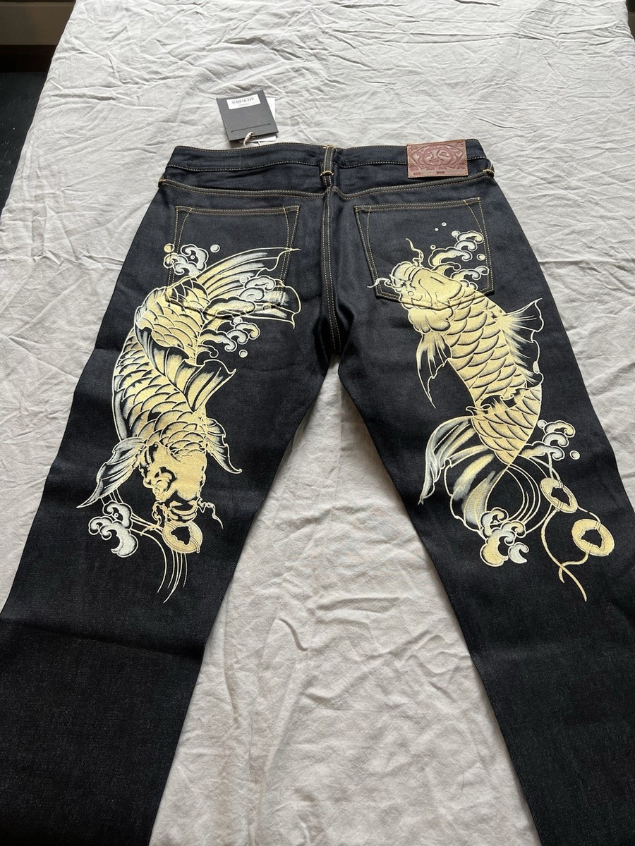 Evisu Men's Jeans 34x30 2 Carp | eBay