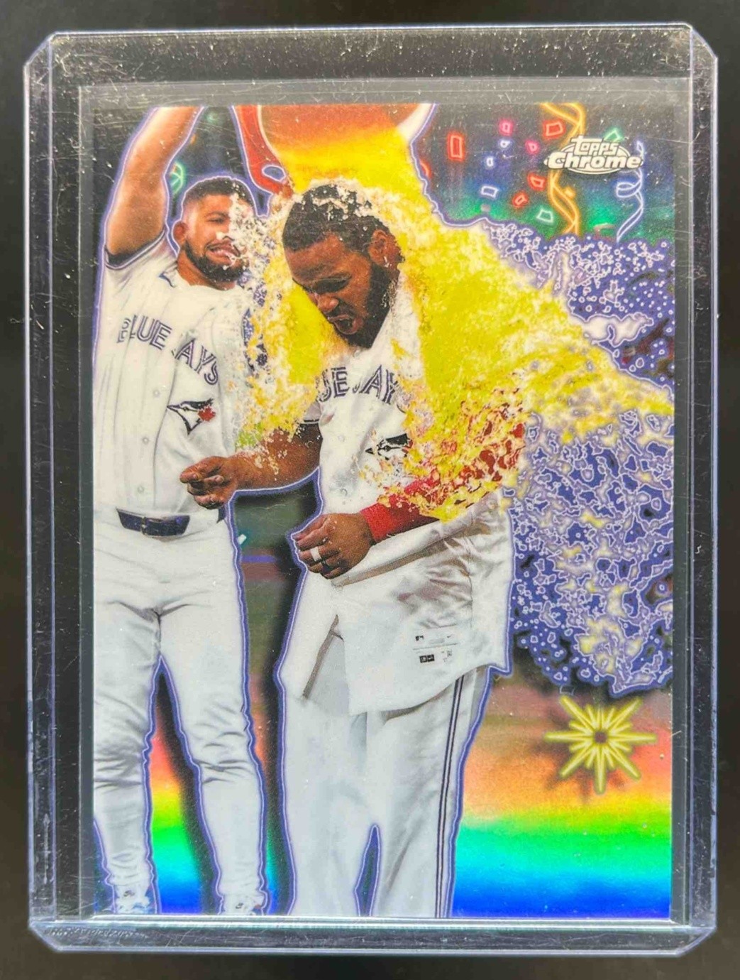 2025 Topps Chrome Update Vladimir Guerrero Jr. Celebracion SP #CT-12 Blue Jays
