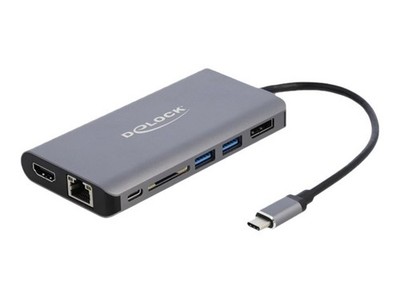 Delock USB Type-C Docking Station 4K HDMI DP 3.0 SD LAN PD 3 La 87683