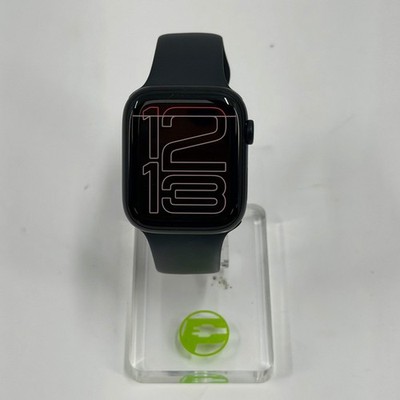 Unlocked Apple Watch Series 8 45MM Midnight Aluminum Black Sport Band A2274