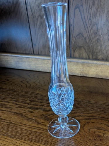 Vintage Signed Waterford Criss 9 1/4" Flower Bud Vase Perfect Rare