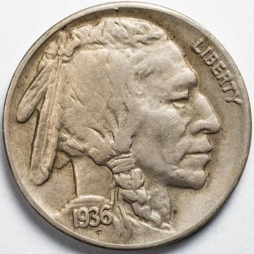 1936-S Buffalo Nickel Full Horn Extremely Fine (XF)