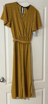 See You Monday Striped Romper , Women s Size Large. NWT￼