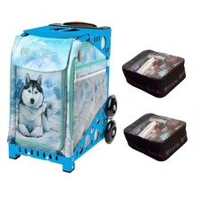 Zuca Sport Bag - Husky Blue Frame with 2 Small Utility Pouch