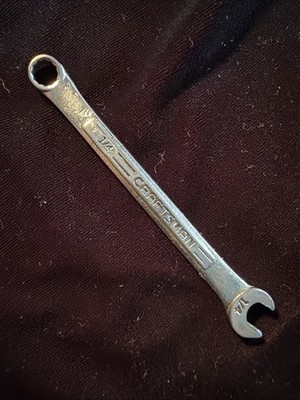 Craftsman S.A.E. Combination Wrench 1/4 Inch Forged In USA -VV-44699 vintage