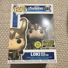 Funko Pop! Marvel Loki with Scepter Glow Entertainment Earth Exclusive #985