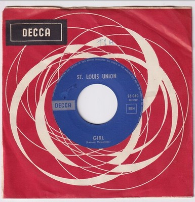ST. LOUIS UNION * UK BEAT R&B MOD FREAKBEAT EX * 1966 BELGIUM 45 * Listen!