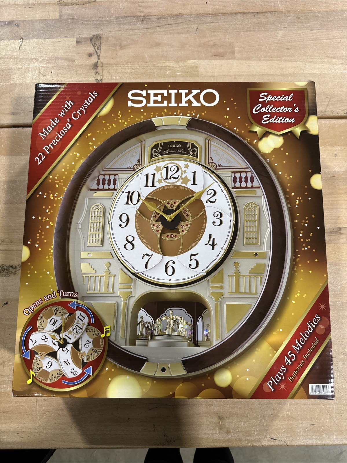 Seiko Melodies in Motion Special Collector's Edition Clock 45 Songs