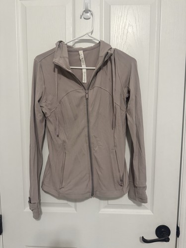 Lululemon Define Hooded Nulu Jacket Size 8 Feathered Pink