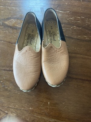 Sabah Tan Leather Slip-on Loafer Round Toe Shoes Handmade in Turkey EUR 42 Sabah Turkish Shoes Tan Black 2-Tone Leather Handmade Shoes  main image 3