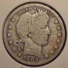 1903-S Barber Quarter 25c KEY DATE- LOW MINTAGE