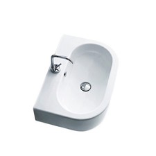 WS Bath Collections Flo 3142 23-5/8" Ceramic Wall Mounted / - White