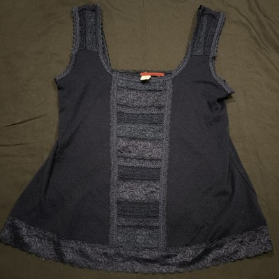 Women s  Sleeveless Top Lace Classic  Top Tapemeasure M Y2K A13