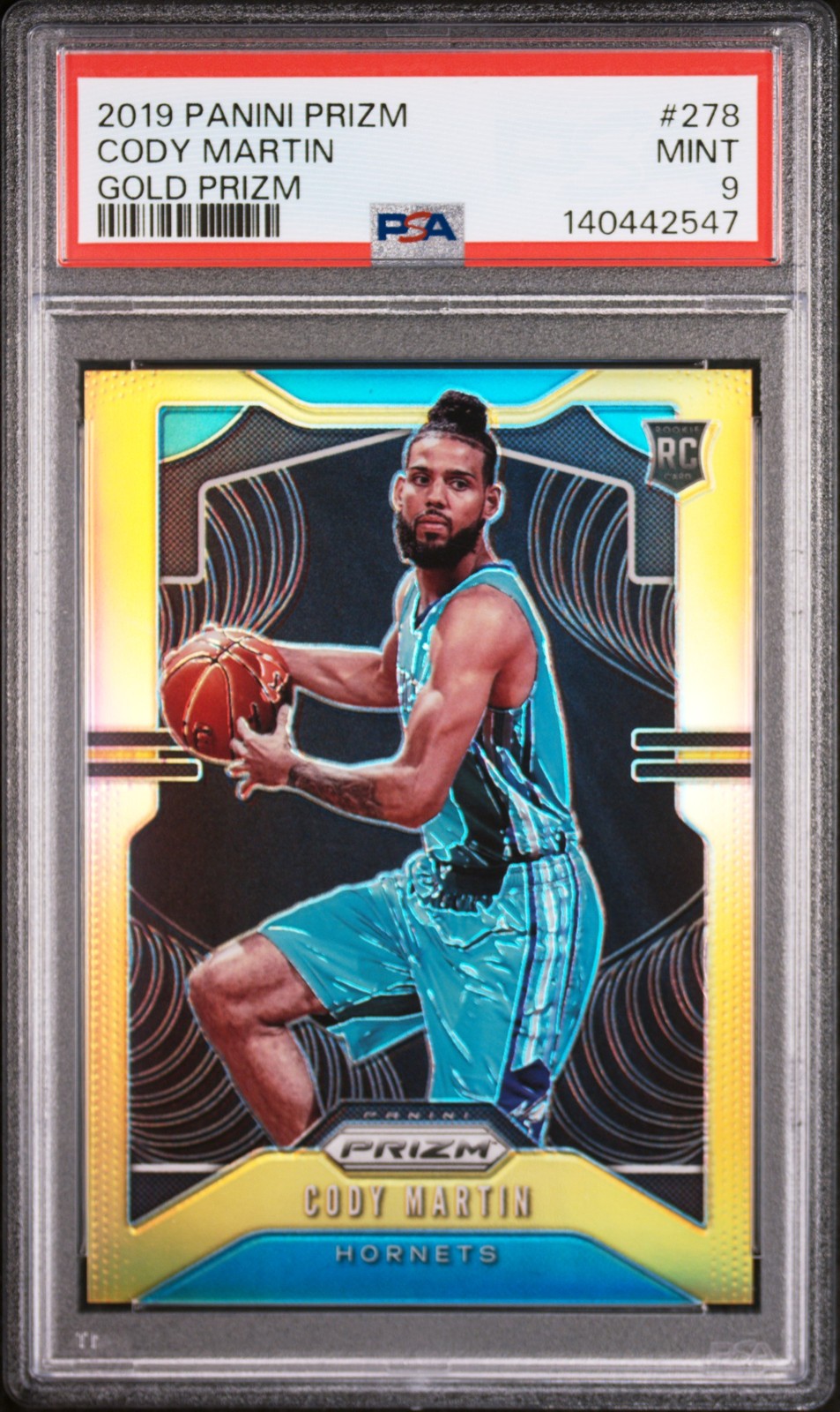 2019 PANINI PRIZM GOLD PRIZM #278 CODY MARTIN 6/10 PSA 9
