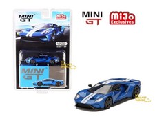1/64 Mini GT #249 Ford GT Liquid Blue With White Racing Stripes MGT00249