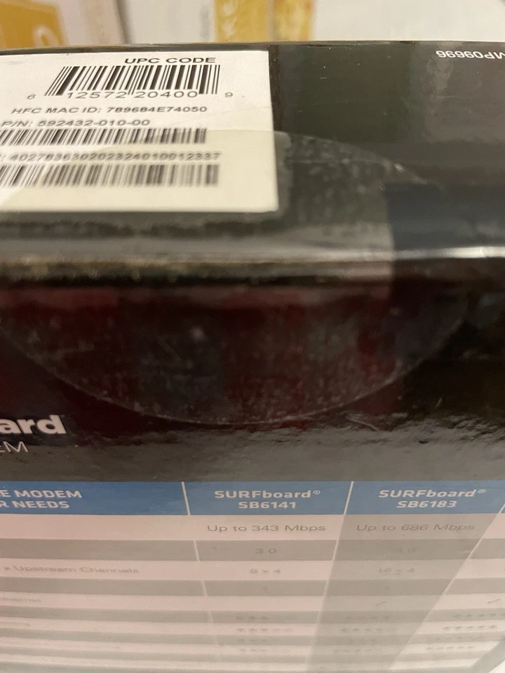 ARRIS SB6183 Surfboard 16x4 DOCSIS 3.0 Cable Modem 13771-3 New SEALED Box - Image 4 of 4