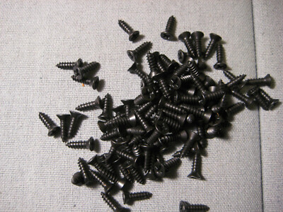 #6 X 1/2'' Screws Phillips Flat Head Tapping Screw Black - Box of 100