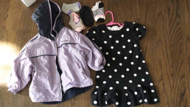 #3-Winter Lot 4T Girl Sweater Dress and Coat