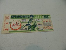 Rare 1953 St Louis Cardinals Opening Day Nite Baseball Full Ticket Not Stub