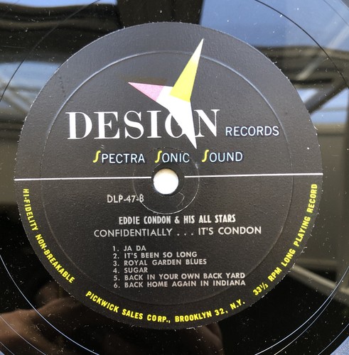 Eddie Condon - Confidentially Its LP VG+ DLP-47 Mono USA Vinyl 1958 Record - Picture 6 of 6