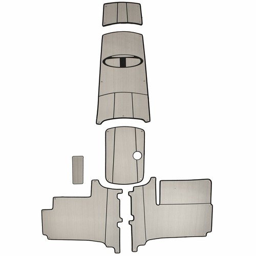 Tahoe Boat Non-Skid Deck Mats 323822 | T16 Cockpit Gray Black (6PC) - 第 1/5 張圖片
