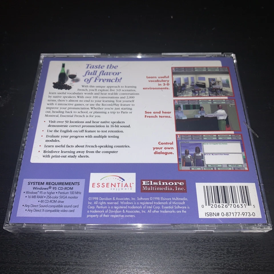 French: Experience and Embrace the French Language (Windows 95 CD ROM) - Image 2 of 4