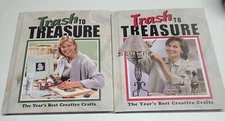 Trash to Treasure Year's Best Creative Crafts Book Leisure Arts Anne Childs 2pc