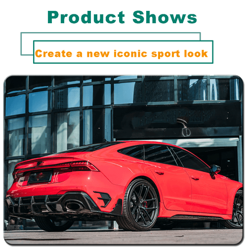 Aletas traseras de carbono Flaps Splitter Canards se adapta a Audi RS7 Sportback 2019-22 - Imagen 2 de 11