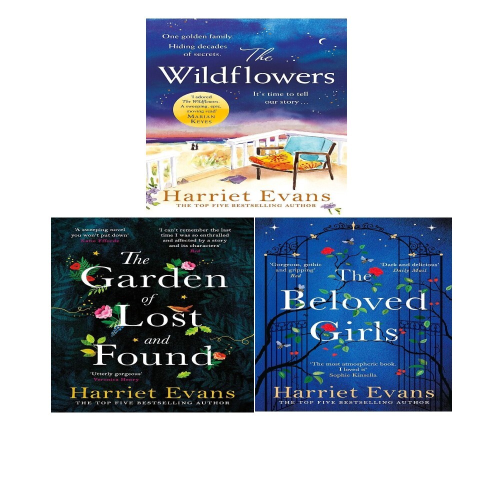 Harriet Evans 3 Books Collection Set Wildflowers, Beloved Girls,Garden of Lost