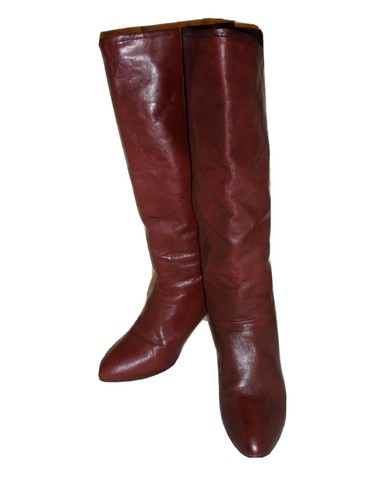 OAK E HYDE Crest Demi Donna OX-ROSSO SANGUE Stivali in pelle misura 40-7  EUR 52,99 - PicClick IT