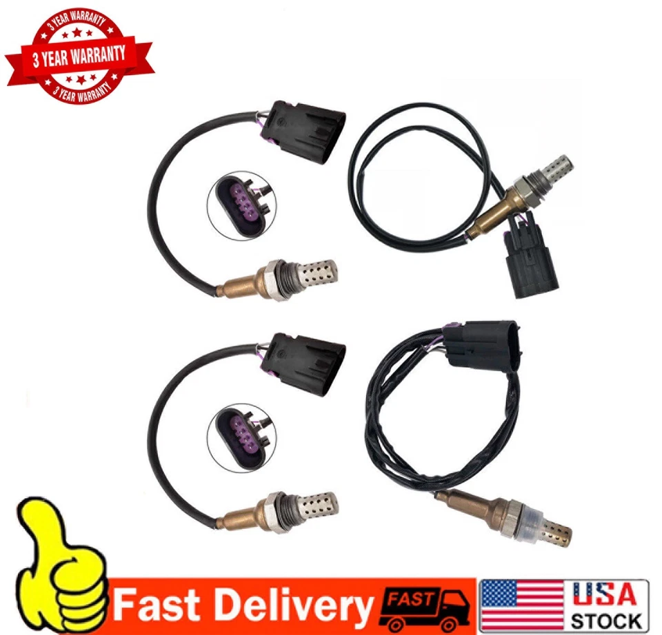 For 2007 2008 2009 Kia Sorento 3.8L V6 4pcs Upstream+Downstream Oxygen Sensors - Image 2 of 4