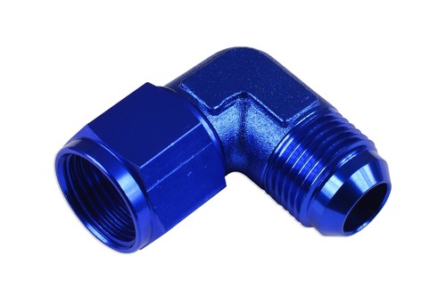 Adaptateur Schott AN6 Femelle Vers AN4 Mâle - Aluminium Bleu, Pour Système Carburant, Lubrification