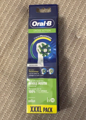 Oral-B Cross Action Replacement Toothbrush Heads 10 Pack
