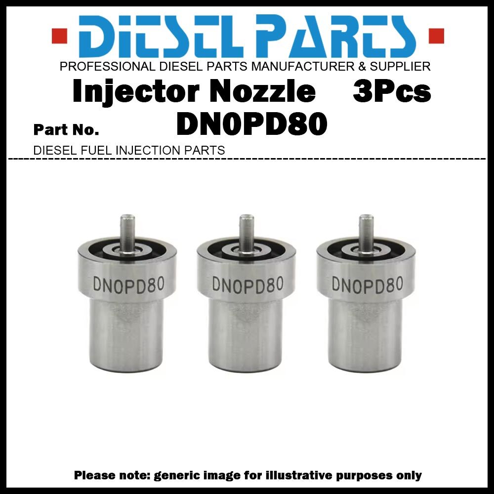3x Fuel Injector Nozzle DNOPD80 DN0PD80 for Kubota D1403 D1503