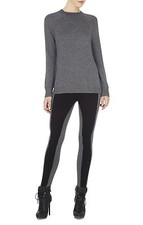 NEW BCBG MAX AZRIA MHTHRGREY RILLA RAGLAN PULLOVER TOP BXE1Q882/AB310 SIZE M