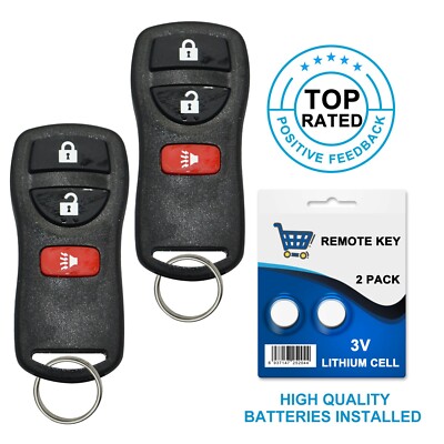 2 Keyless Entry Remote Key Fob for Nissan Frontier Titan Xterra Fit KBRASTU15