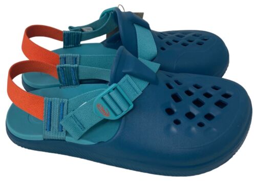 NEW Chaco Chillos Clogs Women's Size 10 Blue Orange Sandals Adjustable EU 41 - Picture 1 of 10