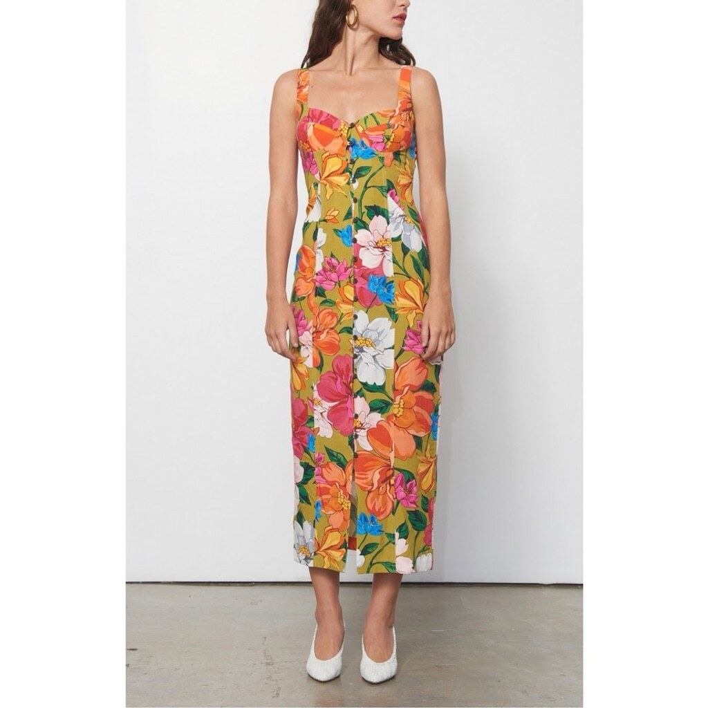 chinese dress ladies Mara Hoffman Women's Stella Dress, Black White, 2 at Amazon Women's  Clothing store