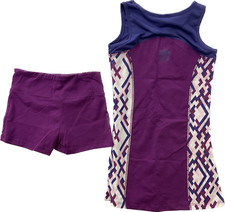 Street Tennis Club Tank Top Short Set Girls Size M/8 Multicolor